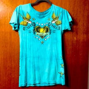 Blue Affliction Sinful shirt - Size medium